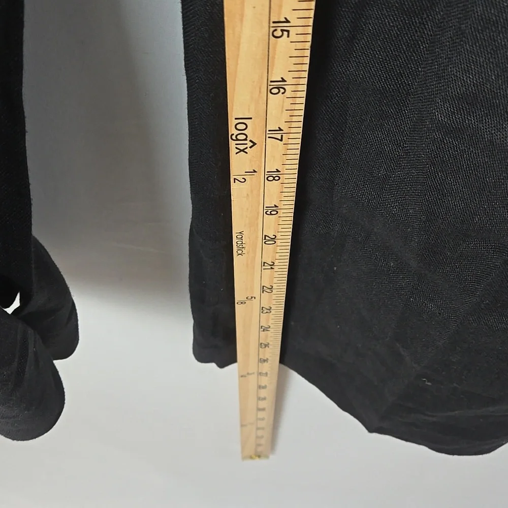 Michael Kors Women's‎ Black Linen Drawstring Pull On Pants Sz 14